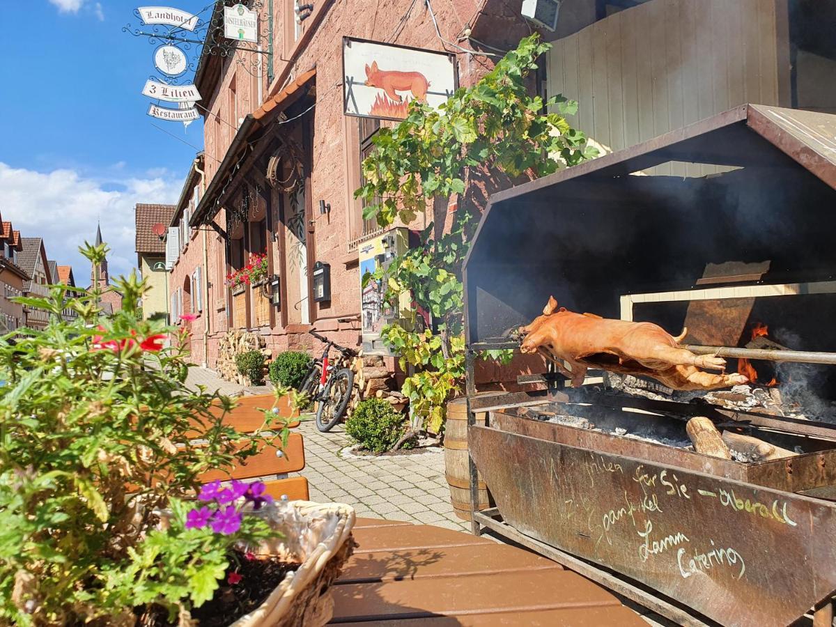 Gasthaus & Hotel Drei Lilien Werbach Exterior foto